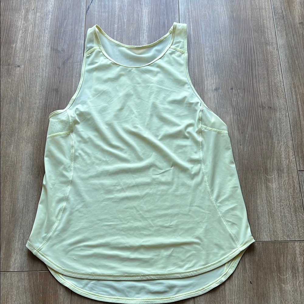 lululemon athletica Light yellow Relaxed Tank Top
